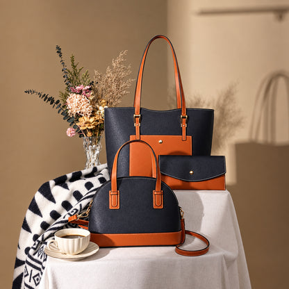 3PCS Purses for Women Tote Bag and Wallet Set Shoulder Satchel Handbags