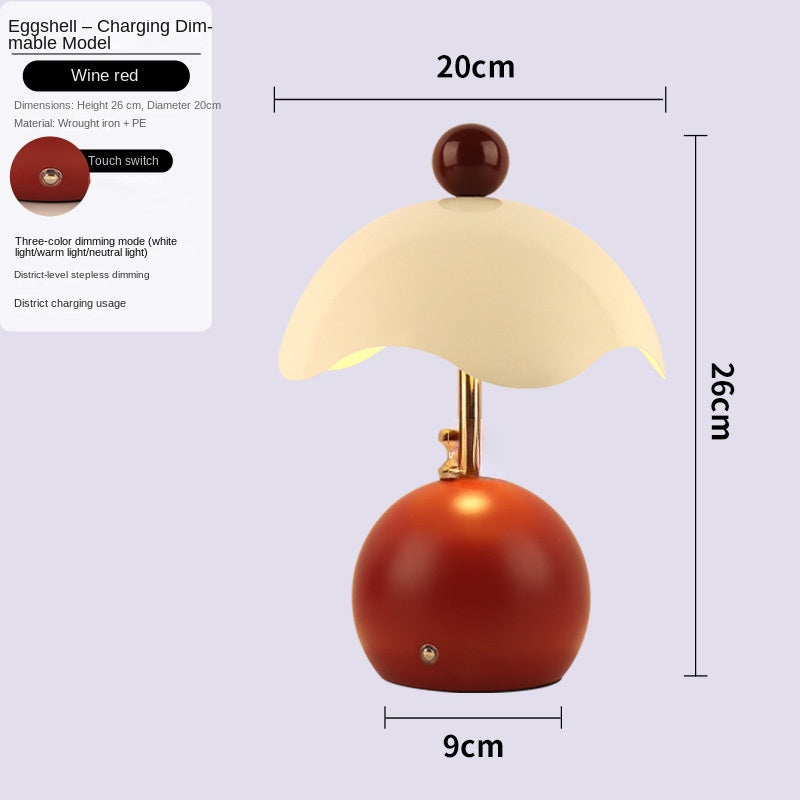 Shell-shaped Table Lamp for Bedroom, Luxury Minimalist Bedside Light, Wedding Gift, Night Light