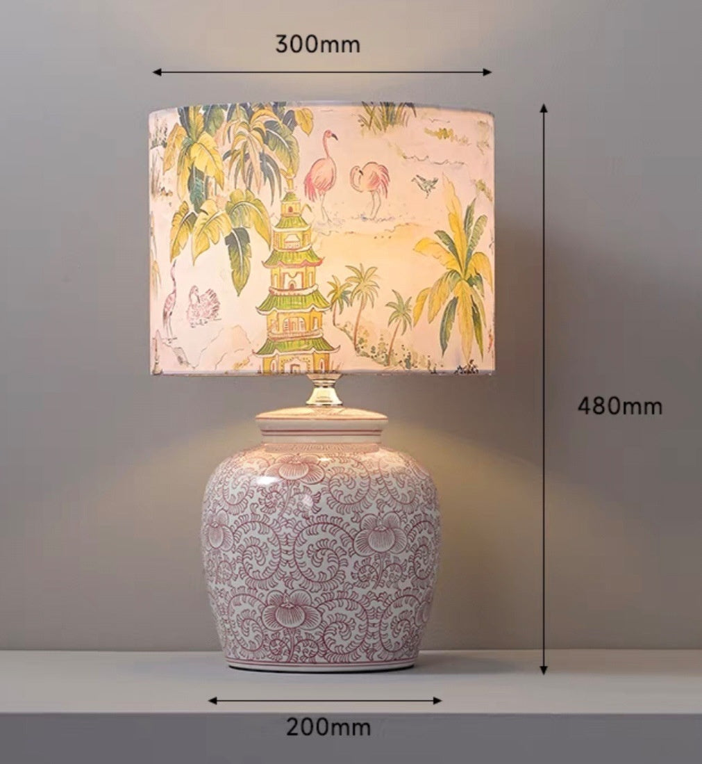 Pottery jar living room lamp bedroom bedside table hotel homestay decoration