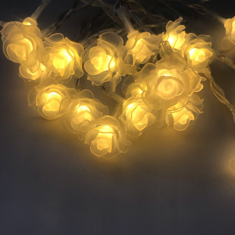 LED solar cherry blossom light string outdoor waterproof balcony holiday wedding decoration atmosphere flower colored lights