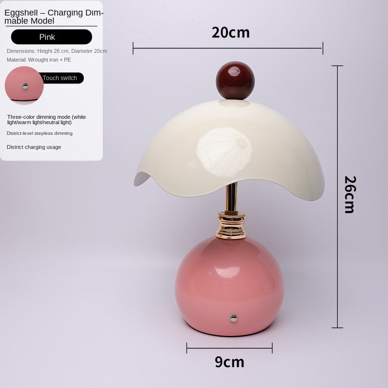 Shell-shaped Table Lamp for Bedroom, Luxury Minimalist Bedside Light, Wedding Gift, Night Light