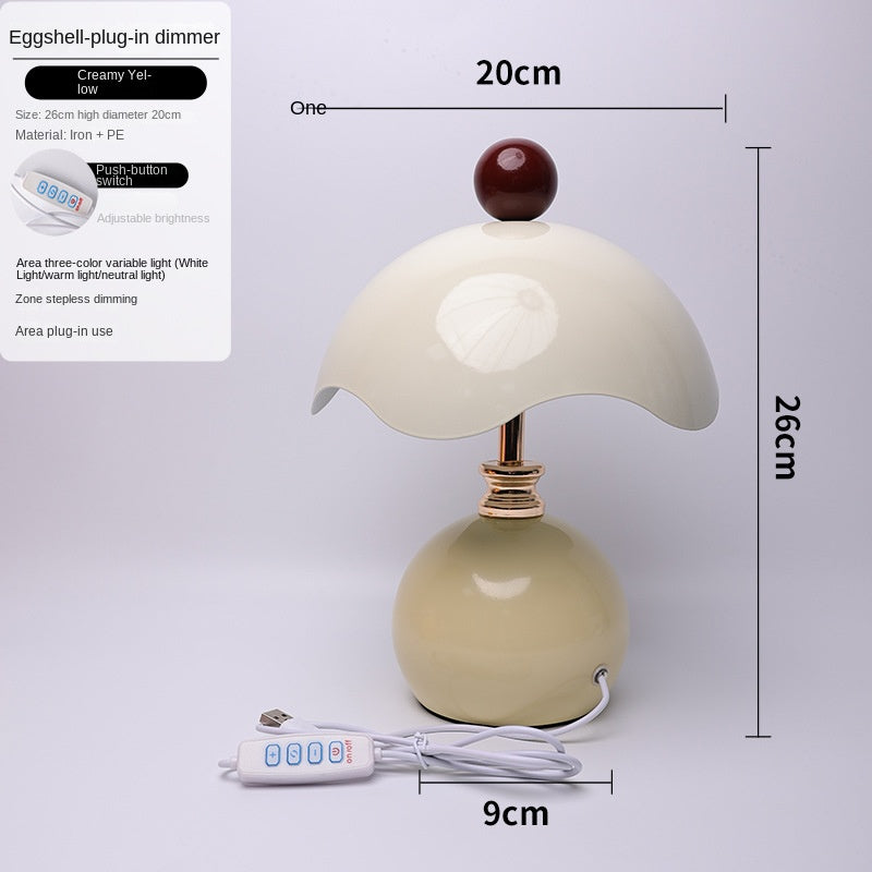 Shell-shaped Table Lamp for Bedroom, Luxury Minimalist Bedside Light, Wedding Gift, Night Light