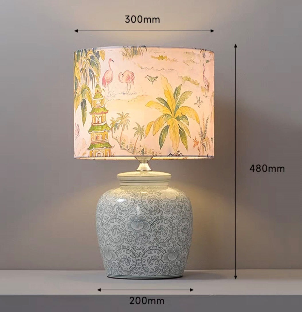 Pottery jar living room lamp bedroom bedside table hotel homestay decoration