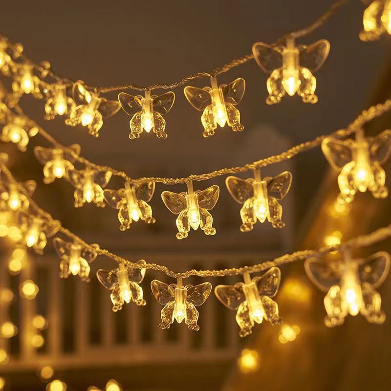 LED solar cherry blossom light string outdoor waterproof balcony holiday wedding decoration atmosphere flower colored lights