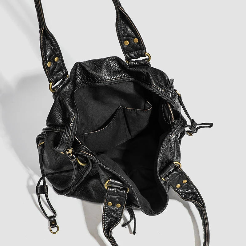Sac Femme Grande Bandoulière Avec Fermeture Éclair | Tressé