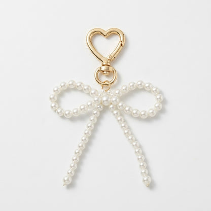 Pearl Bow Bag Charm